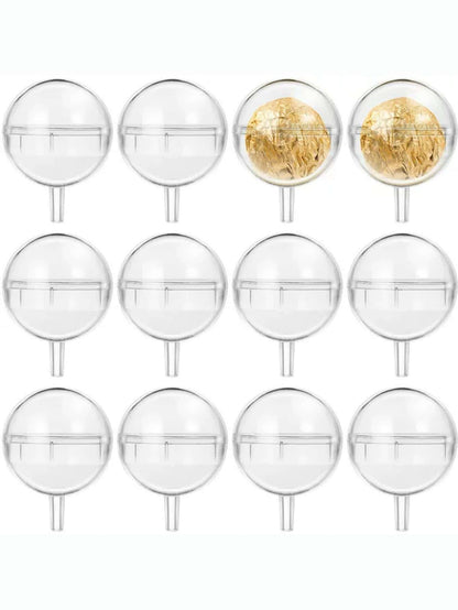 10pcs Transparent Round Acrylic Cover&10pcs skewer, Valentine's Day Flower Bouquet DIY Material, Flower Wrapping - Lasercutwraps Shop