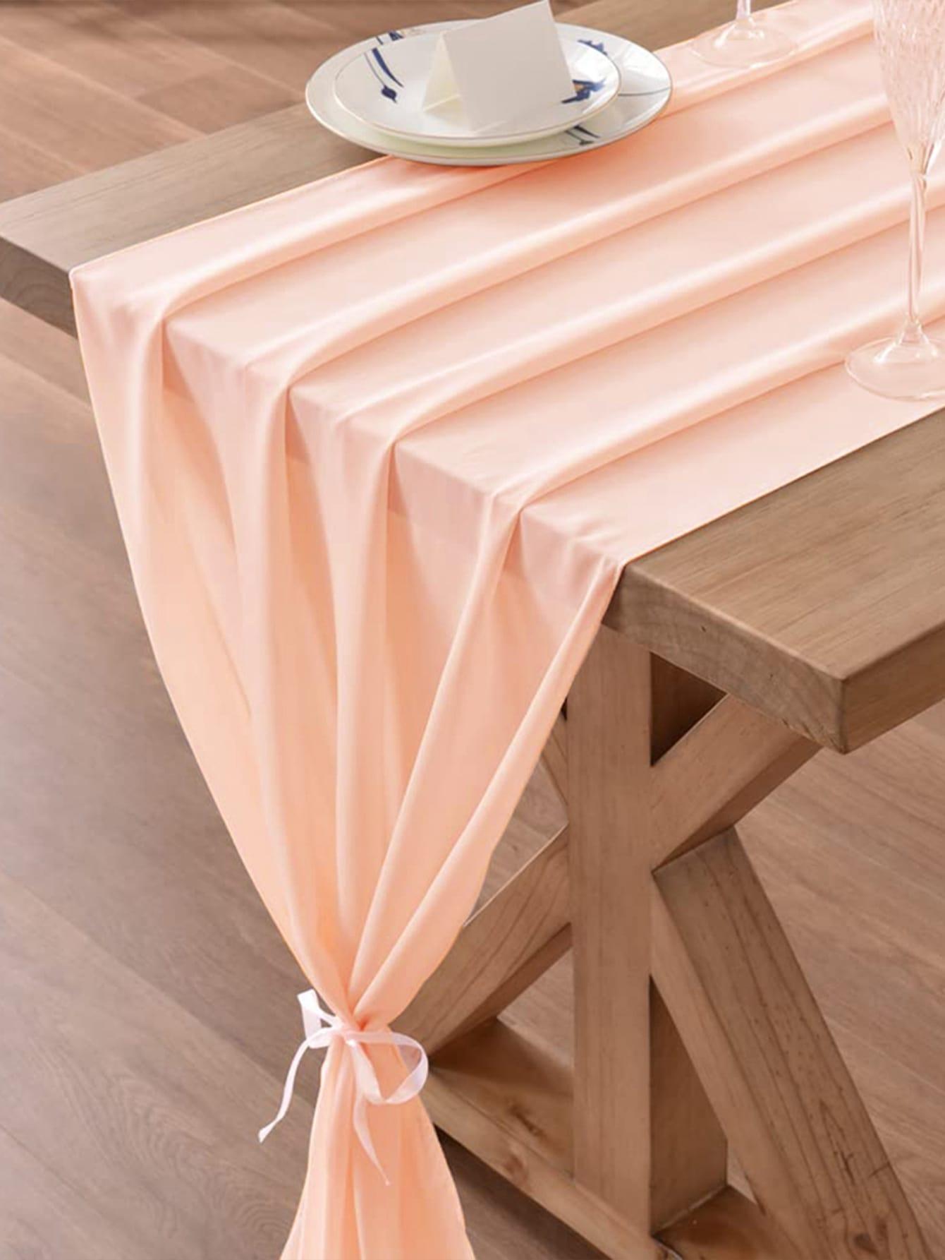 1pc Pink Disposable Table Cover, Minimalist Fiber Disposable Tablecloth For Party - Lasercutwraps Shop