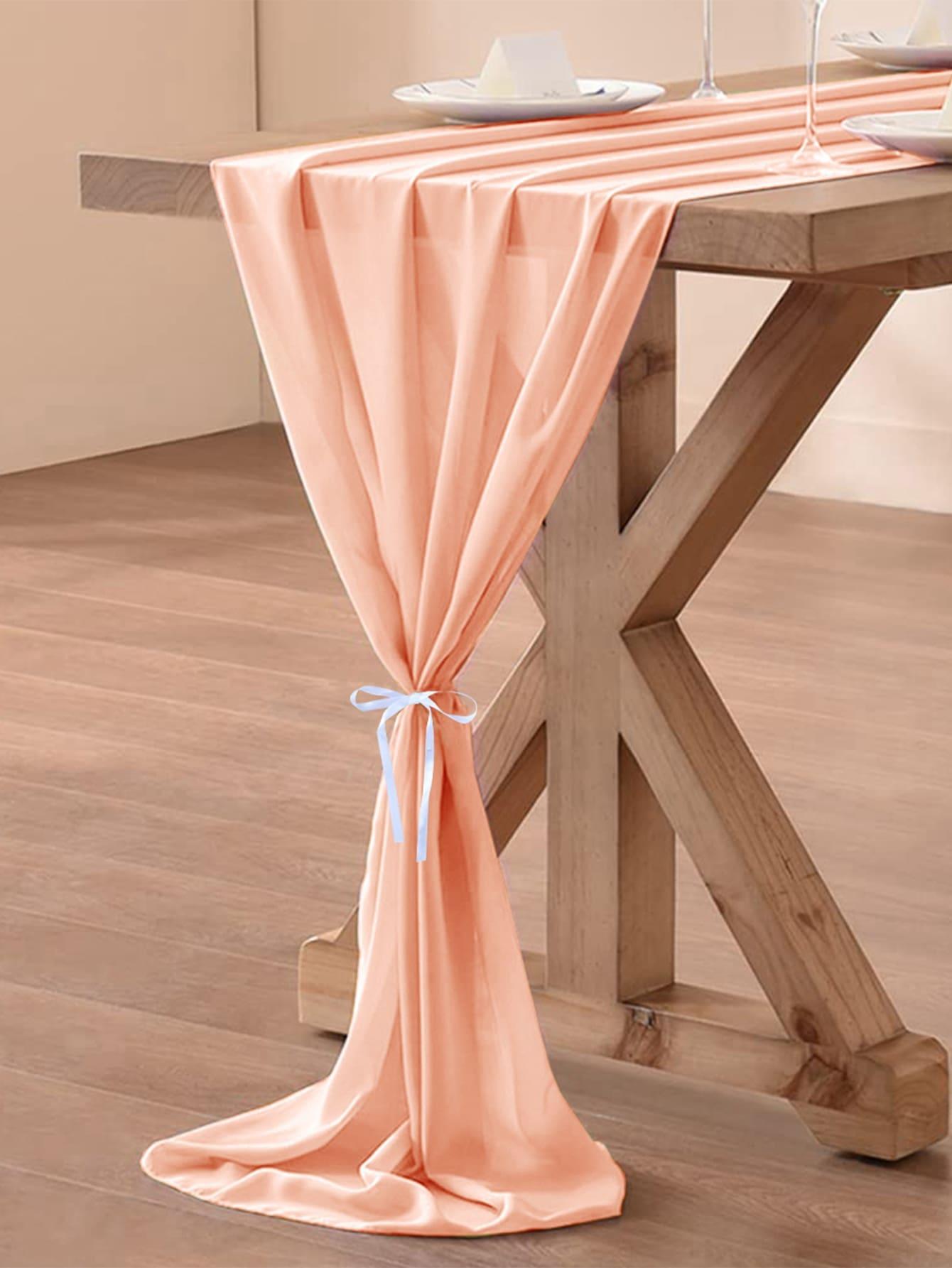 1pc Pink Disposable Table Cover, Minimalist Fiber Disposable Tablecloth For Party - Lasercutwraps Shop