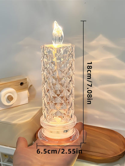 Led Rose Candle Light For Party Decoration, Seasonal Decorative Night Light Prop - Lasercutwraps Shop