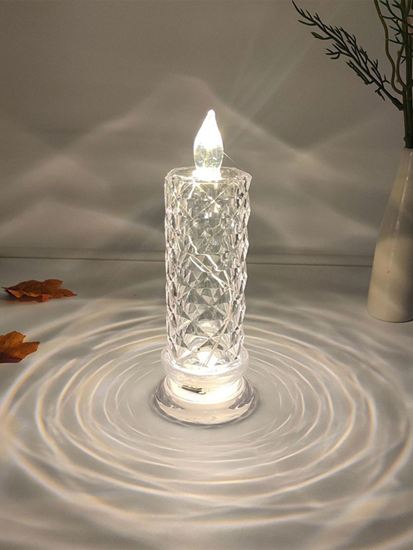 Led Rose Candle Light For Party Decoration, Seasonal Decorative Night Light Prop - Lasercutwraps Shop