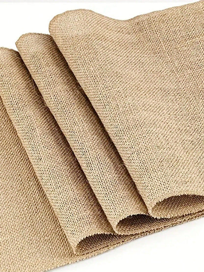 30*500cm Natural Jute Table Runner, Rustic Style Wedding Birthday Party Decor, Natural Jute Color - Lasercutwraps Shop