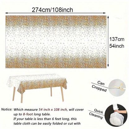 54*108 Inch Colorful Candy Party Tablecloth, Rectangle Waterproof Stain Resistant Decorative Table Cover For Christmas, New Year, Birthday Parties And Gatherings, Party Supplies - Lasercutwraps Shop
