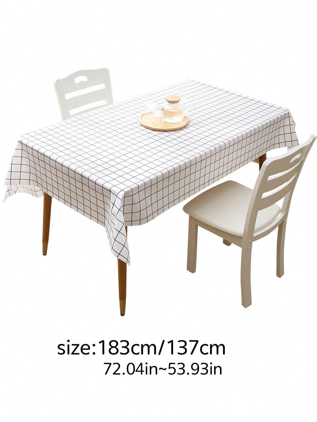 1pc Peva Waterproof, Oil-proof & Heat-resistant Tablecloth, Printed Disposable Table Cover For Dining Table, Tea Table, And Coffee Table - Lasercutwraps Shop