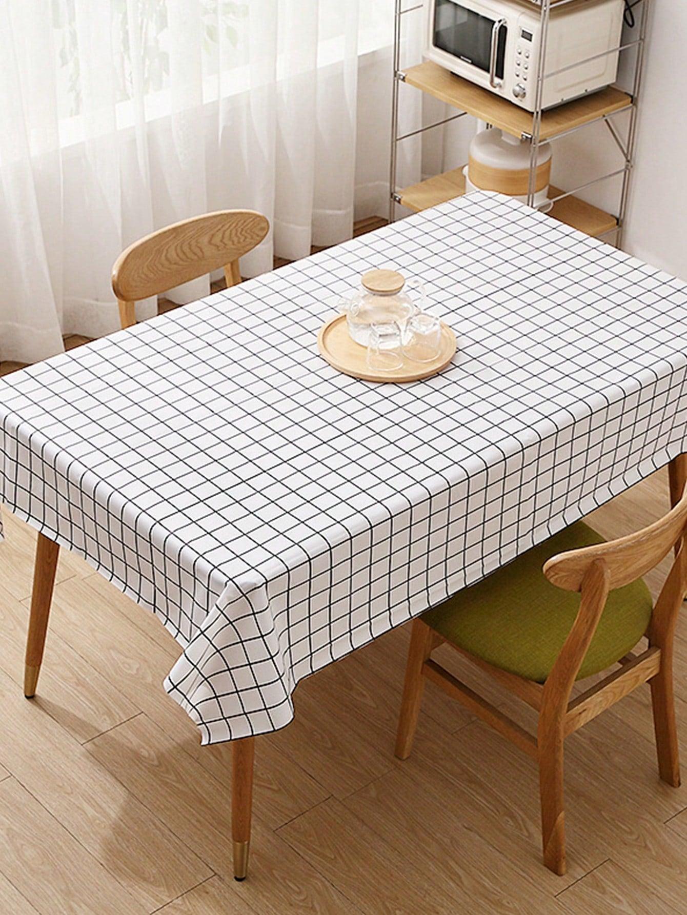 1pc Peva Waterproof, Oil-proof & Heat-resistant Tablecloth, Printed Disposable Table Cover For Dining Table, Tea Table, And Coffee Table - Lasercutwraps Shop