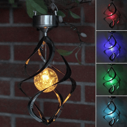 LED Color Changing Solar Revolving Wind Chimes Add a Colorful Wind Chime to Your Place - Lasercutwraps Shop