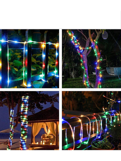 46FT 8 Modes 120 LED String Lights Outdoor Waterproof Fairy Lights Dimmable/Timer with Remote - Lasercutwraps Shop