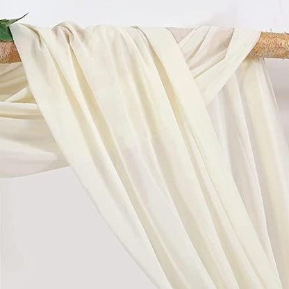 Ivory Wedding Arch Drapes for Wedding Ceremony and Reception - Lasercutwraps Shop