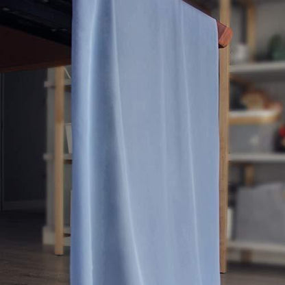 10ft Dusty Blue Chiffon Table Runner 28x120 Inches Romantic Wedding Runner Sheer Bridal Party Decorations - Lasercutwraps Shop