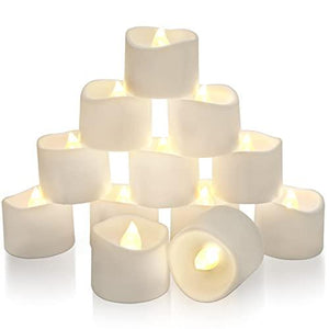 12Pcs Timing LED Candle Tea Lights for Bridal Shower and Wedding Reception Decorations - Lasercutwraps Shop