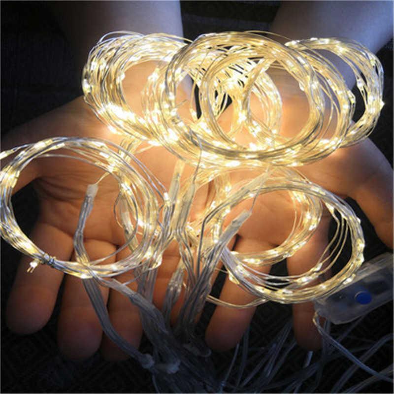 Battery or USB Plug in, 9.8 x 9.8 ft Remote Control Curtain Fairy Light Garland LED String Lights Wedding Backdrop Party Decorations - Lasercutwraps Shop