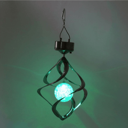 LED Color Changing Solar Revolving Wind Chimes Add a Colorful Wind Chime to Your Place - Lasercutwraps Shop