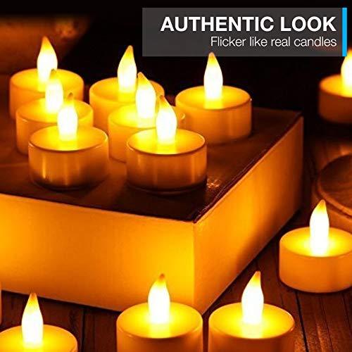 12pcs LED Candles, Realistic Tea Lights Candles, LED Tealight Candles, Flickering Bright Tealights, Battery Operated Candles, Flameless Candles - Lasercutwraps Shop