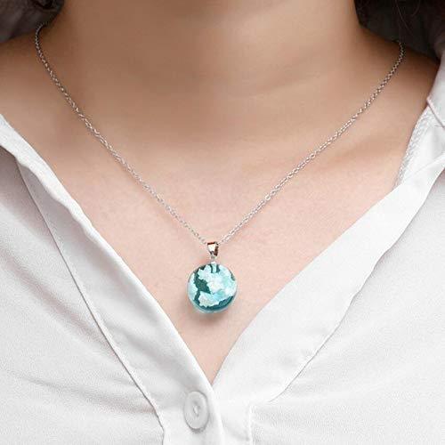 Blue Sky White Cloud Necklace - Lasercutwraps Shop