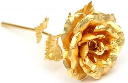 24K Gold Rose Gifts for Mom, Rose Flower with Gift Box - Lasercutwraps Shop