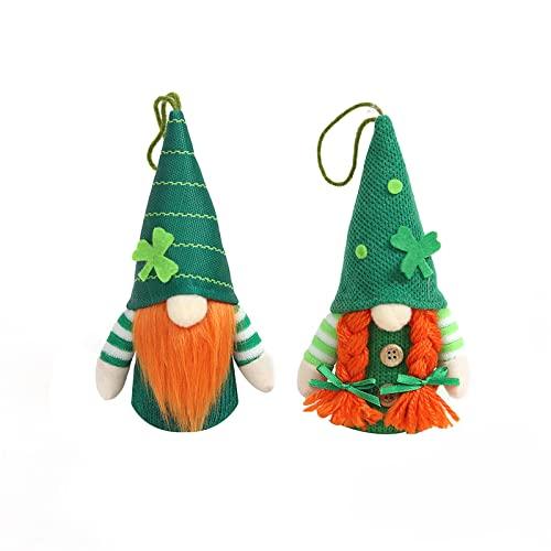2PCS St Patricks Day Gnome LED Light Up Plush Doll Decoration-Gnomes Decorations for Shelve - Lasercutwraps Shop