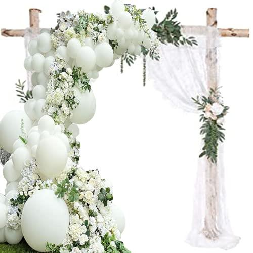 White Balloon Arch Garland Kit, 136 Pieces White Latex Balloons for Wedding Baby Shower Birthday - Lasercutwraps Shop