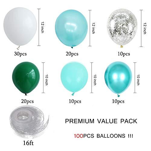 100pcs Tiffany Balloon Garland Kit for Baby Shower Wedding Birthday Party Decoration - Lasercutwraps Shop