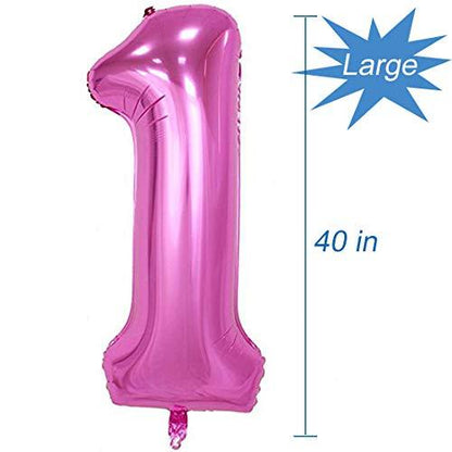 Pink Number 10 Balloon, 40 Inch - Lasercutwraps Shop