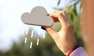 White Cloud Magnetic Key Holder for Wall - Novelty Adhesive Cute Key Hanger Organizer, - Lasercutwraps Shop