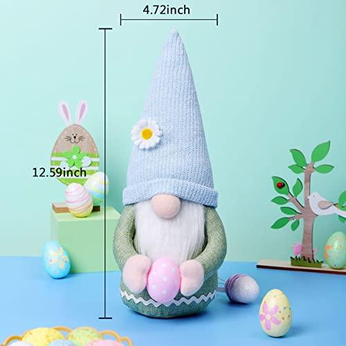 2pcs Easter Bunny Gnome Plush Doll Decoration - 12.59 Inch Handmade Swedish Tomte Spring Dollfor Easter - Lasercutwraps Shop