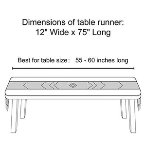 12x75 Inches Macrame Bohemian Table Runner Woven Wedding Table Decor - Lasercutwraps Shop