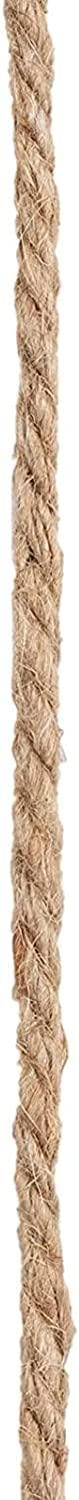 Nautical Rope for Crafts 100 Feet 5mm, Thick Hemp Jute Twine, Brown - Lasercutwraps Shop