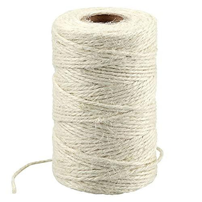 328 Feet Natural Jute Twine Best Arts Crafts Gift Twine Christmas Twine Durable Packing String,Beige - Lasercutwraps Shop