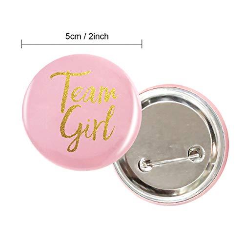 50Pcs Gender Reveal Team Boy Girl Button Pins Baby Shower Party Decorations - Lasercutwraps Shop