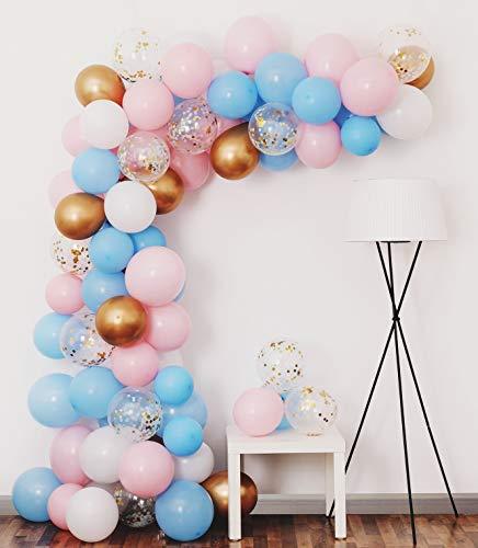 75 pcs Gender Reveal Balloon Garland Kit, Gender Reveal Party Supplies Balloons Backdrop - Lasercutwraps Shop