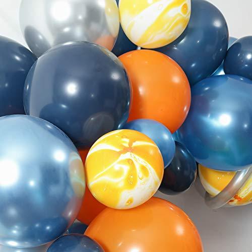 Outer Space Balloon Garland Kit, 86Pcs Universe Space Planets Party Balloon Garland Kit - Lasercutwraps Shop