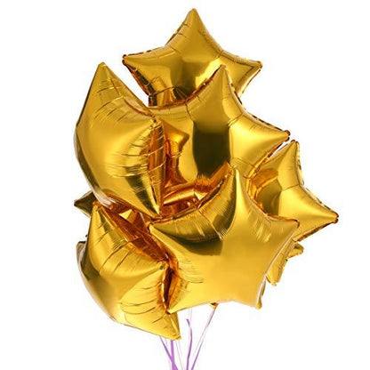 50pcs/lot Star Shape Foil Mylar Helium Ballon 18" Balloon Birthday Party Decoration Foil Balloons - Lasercutwraps Shop