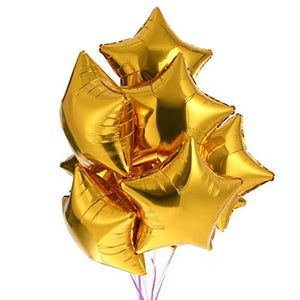 50pcs/lot Star Shape Foil Mylar Helium Ballon 18" Balloon Birthday Party Decoration Foil Balloons - Lasercutwraps Shop