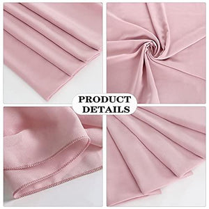 10ft Dusty Rose Chiffon Table Runner 2 Pieces 28x120 Inches Sheer Chiffon Fabric Table Cloth Rustic Wedding Reception Table Decorations - Lasercutwraps Shop