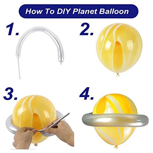 Outer Space Balloon Garland Kit, 86Pcs Universe Space Planets Party Balloon Garland Kit - Lasercutwraps Shop