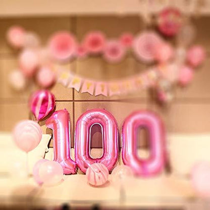 Pink Number 10 Balloon, 40 Inch - Lasercutwraps Shop