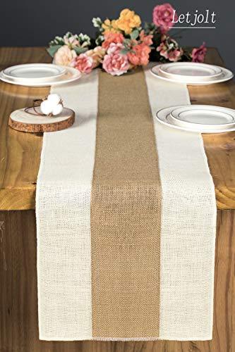 Burlap Table Runner Rustic Table Runner Farmhouse Table Decor - Lasercutwraps Shop