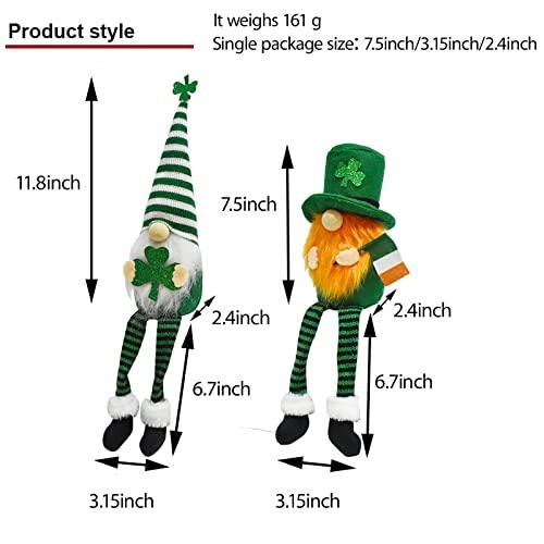 3PCS St Patricks Day Gnome Plush Doll Decoration -Cute St Patricks Day Gifts for Kid - Lasercutwraps Shop