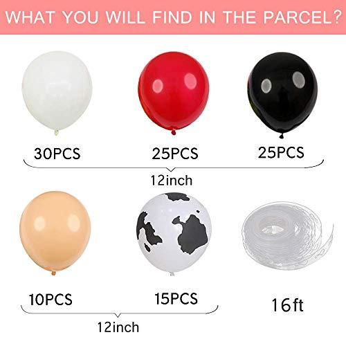 105pcs Cow Printed Balloon Garland Arch Kit for Farm Birthday Party Decorations - Lasercutwraps Shop