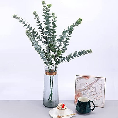 24 Inches Tall 4pcs Faux Eucalyptus Branches Artificial Eucalyptus Stems - Lasercutwraps Shop