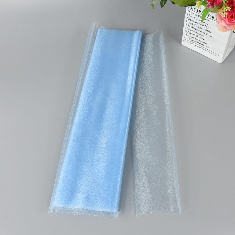 5/10m Wedding Decoration Tulle Roll Crystal Organza Sheer Fabric For Birthday Party Backdrop Wedding Chair Sashes Decor Yarn - Lasercutwraps Shop