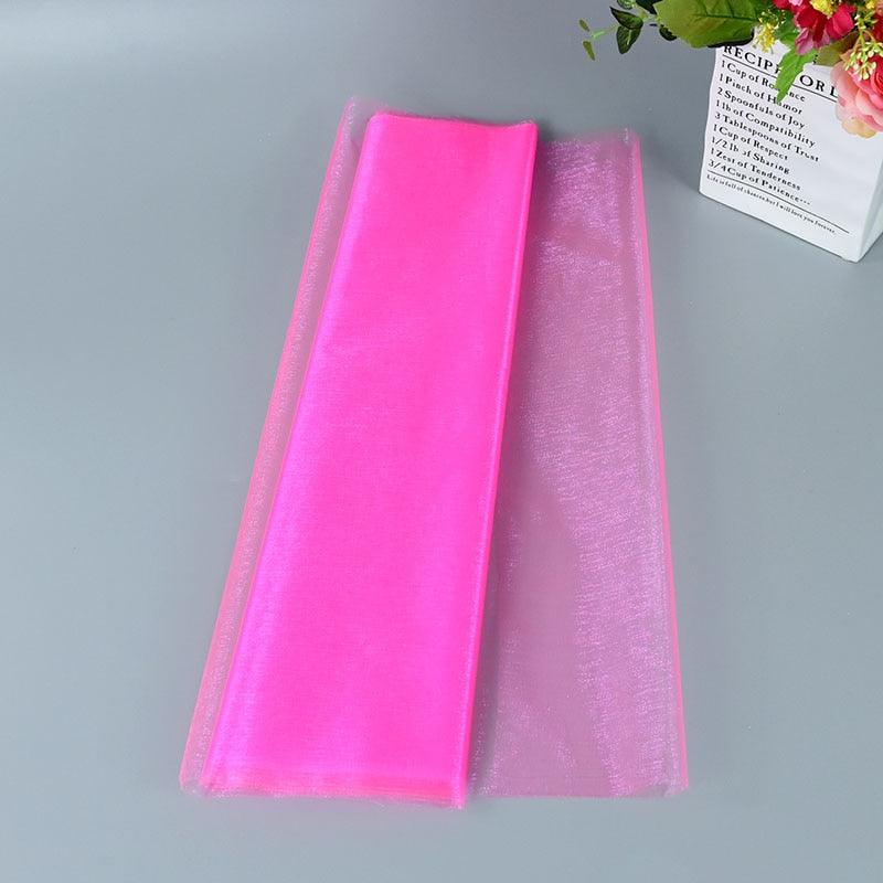 5/10m Wedding Decoration Tulle Roll Crystal Organza Sheer Fabric For Birthday Party Backdrop Wedding Chair Sashes Decor Yarn - Lasercutwraps Shop