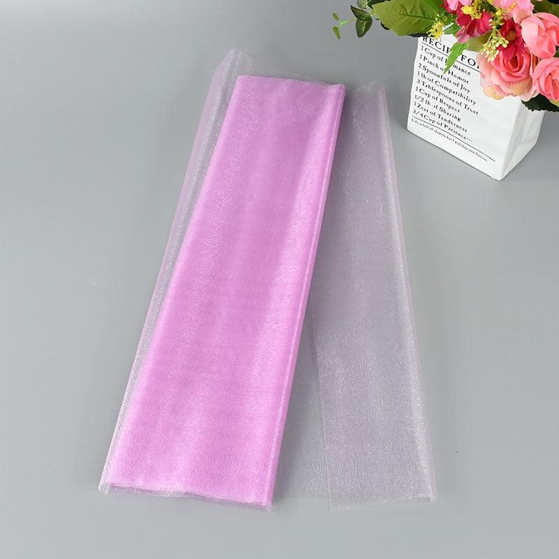 5/10m Wedding Decoration Tulle Roll Crystal Organza Sheer Fabric For Birthday Party Backdrop Wedding Chair Sashes Decor Yarn - Lasercutwraps Shop