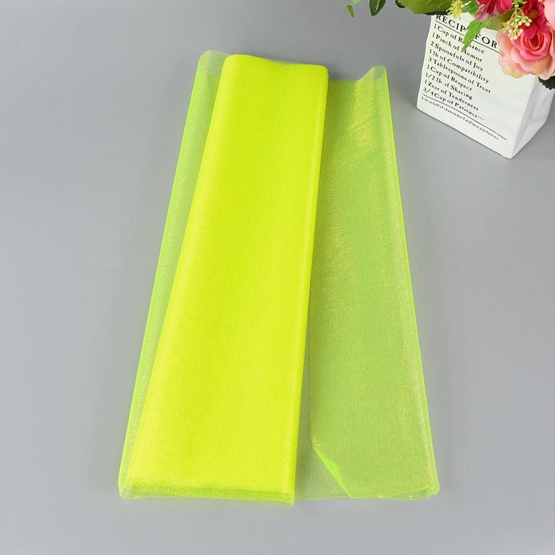 5/10m Wedding Decoration Tulle Roll Crystal Organza Sheer Fabric For Birthday Party Backdrop Wedding Chair Sashes Decor Yarn - Lasercutwraps Shop