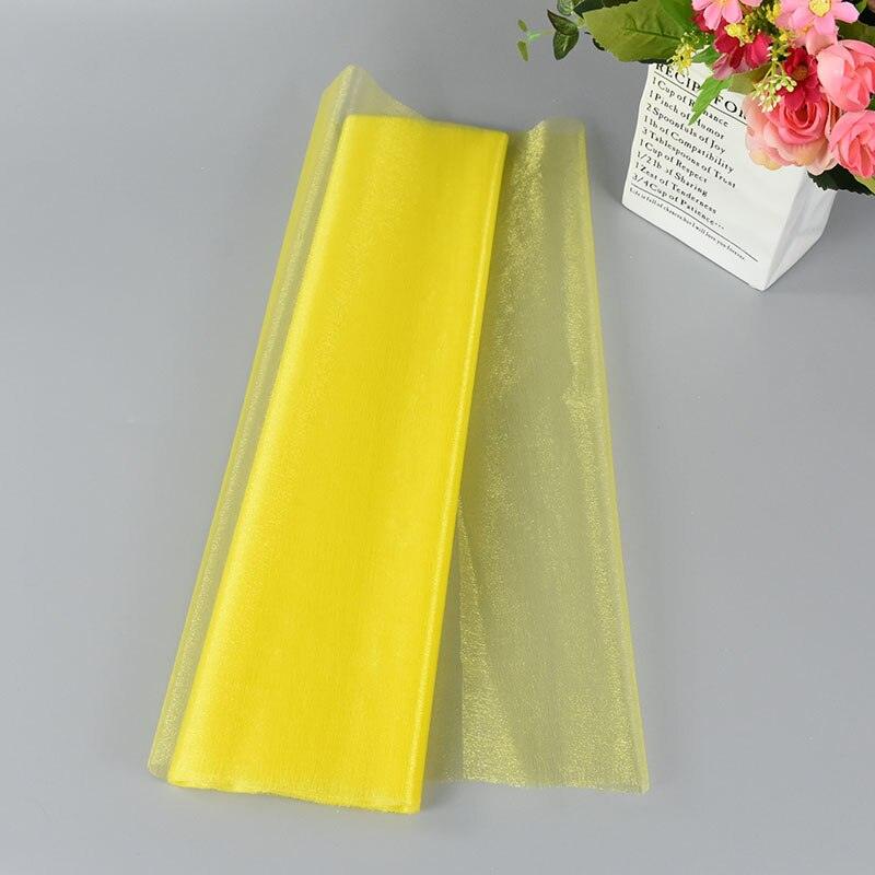 5/10m Wedding Decoration Tulle Roll Crystal Organza Sheer Fabric For Birthday Party Backdrop Wedding Chair Sashes Decor Yarn - Lasercutwraps Shop