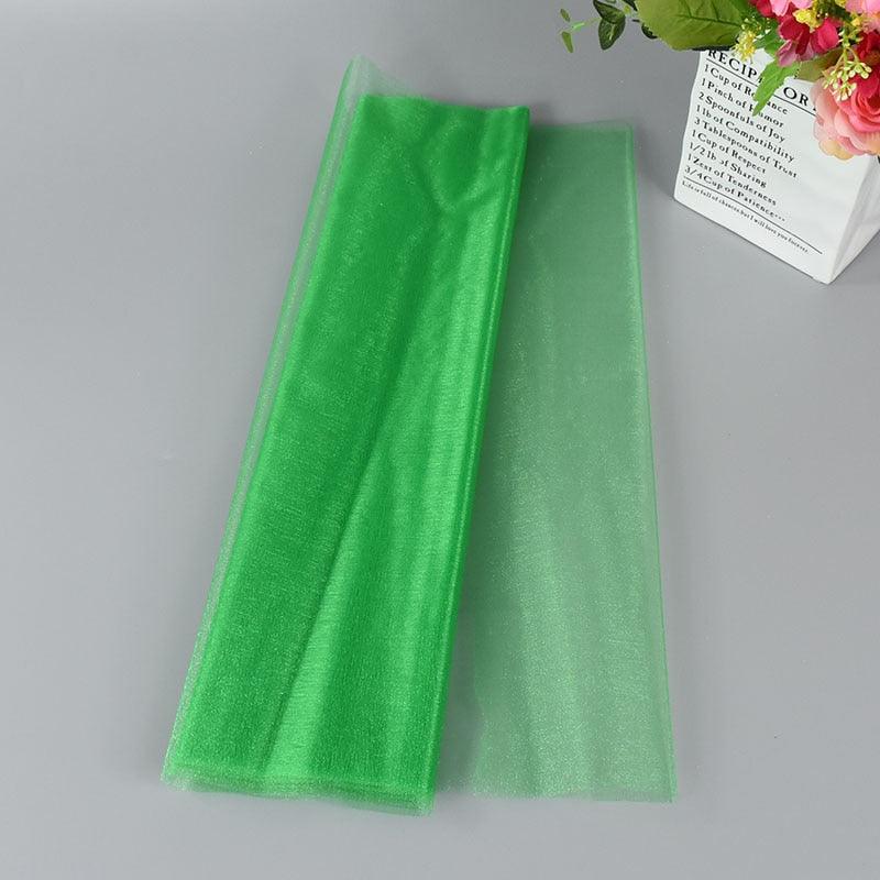 5/10m Wedding Decoration Tulle Roll Crystal Organza Sheer Fabric For Birthday Party Backdrop Wedding Chair Sashes Decor Yarn - Lasercutwraps Shop