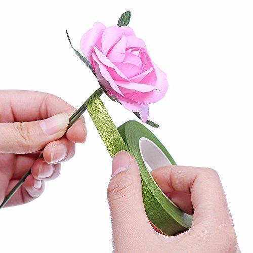 10pcs 1/2" Wide Dark Green Floral Tapes for Bouquet Stem Wrapping and Floral Crafts Supply - Lasercutwraps Shop