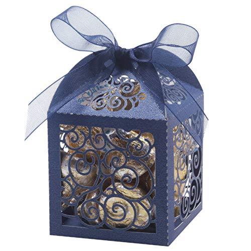 100 Pack Wedding Favor Boxes Laser Cut boxes Party Favor Box Small Gift Boxes - Lasercutwraps Shop