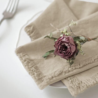 Handmade Cloth Napkins 100% Cotton Napkins for Dinners, Parties, Weddings and More，18 x 18 Inch Set of 4 - Lasercutwraps Shop