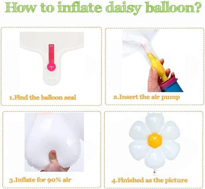 169pcs Daisy Balloon Garland Kit Pastel Sunflower Balloons Garland - Lasercutwraps Shop
